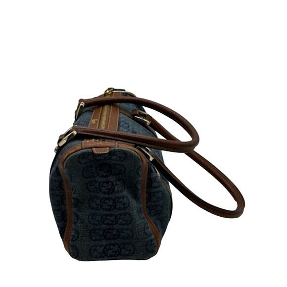 Vintage Gucci GG pattern Abby Boston Bag Denim*Awesome design! Snag HER! - Picture 8 of 15